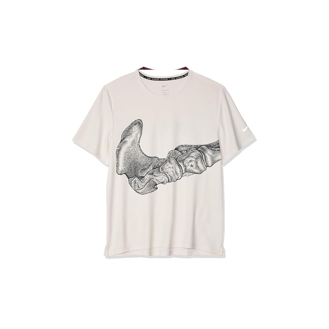 Run Division - T-shirt à imprimé graphique os - WHITE